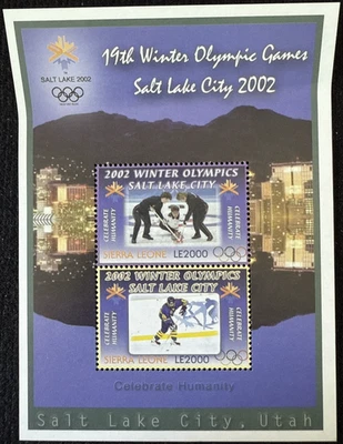 Estampillas temáticas de los Juegos Olímpicos de Invierno de Sierra Leona 2002 MNH, SC#2524Ab (CV $4) Foto 1 de 2