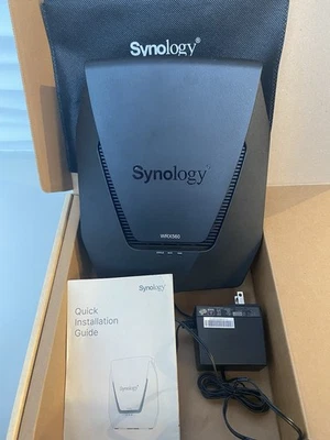 Synology WRX560 Dual-Band Wi-Fi 6 Router IN BOX w/ all CABLES 2.5Gbps Ethernet - Image 1 of 4