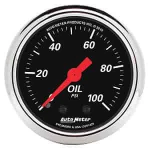 Auto Meter 1429 Designer Black Oil Pressure Gauge - Image 1 of 3