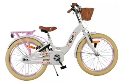 Volare Blossom Kinderfahrrad für Mädchen - 20 Zoll - Weiß mit Handbremsen - Bild 1 von 4