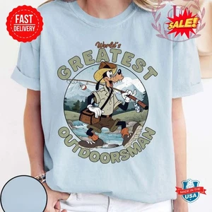Disney Goofy Film Love Fishing World's Greatest Out Doorsman T-Shirt - Bild 1 von 2