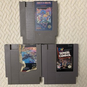 3 Game NES Bundle Ghosts N Goblins Tiger Hell MTV Remote Control Cartridges ONLY