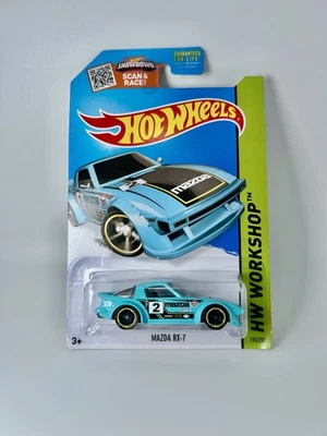 Hot Wheels 2013 HW Workshop Mazda RX-7 azul azulado 193/250 2013 Speed Team Foto 1 de 4