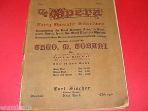 Theo Tobani L'Opera 1913 Pianoforte Selezioni Operatiche Lohengrin Faust Carmen altro - Foto 1 di 2