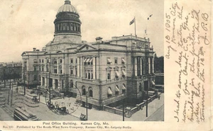 Post Office Kansas City Missouri UDB 1905 Postcard - Picture 1 of 2