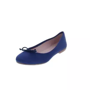 Private Label Womens Kacey Blue Satin Flats Shoes 36 Medium (B,M) BHFO 3085 - Picture 1 of 2