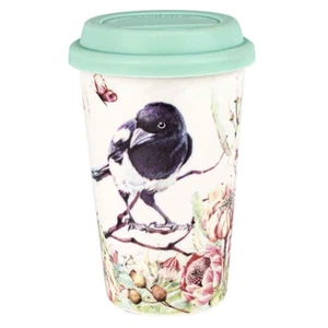 Landmark Fauna & Flora Tea Coffee Magpie Travel Mug Cup - Bild 1 von 1