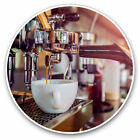 2 x Vinyl Stickers 10cm - Coffee Machine Espresso Grind Cool Gift #21370