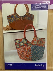 Indigo Junction Bella Bag Patchwork Shoulder Purse Sewing Quilting Pattern IJ792 - Picture 1 of 3