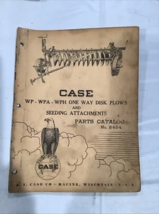 Vintage Case WP-WPA-WPH Series One Way Disk Plows Parts Catalog No. B464 - Picture 1 of 5