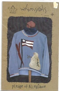 PLEDGE OF ALLEGIANCE Whimsicals Sweatshirt Applique - Picture 1 of 2