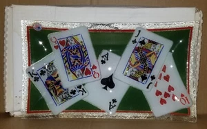 "Bandeja de 14"" de vidrio Peggy Karr con caja original" - Imagen 1 de 5