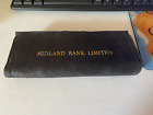 Vintage Leather Midland Bank Statement Holder - Pass Book