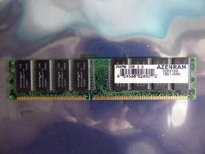 Nanya Generic 256MB DDR 266 nt5ds16mb8at-7k Single Stick Memory Untested - Image 1 of 3