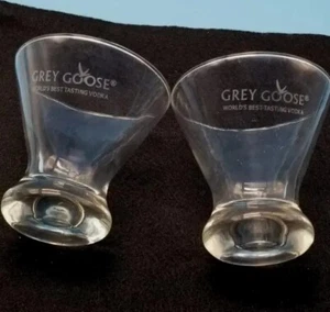 Set 2. Grey Goose Premium Vodka Stemless Cosmo Cocktail Martini Glasses - Picture 1 of 6