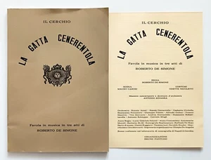Roberto De Simone La gatta cenerentola Napoli 1976 Programma - Foto 1 di 7