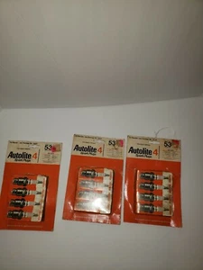Autolite 53 Spark plugs Regular (DP4) - 3 packs Of 4 spark plugs pack no 10004 - Picture 1 of 7