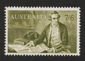 1963 Australia Sc# 376 - 7sh6p, Captain Cook, Navigator - MH Cv$18 - Picture 1 of 1