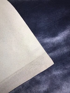 1.4x1.43m wide of navy blue velvet fabric - Picture 1 of 3