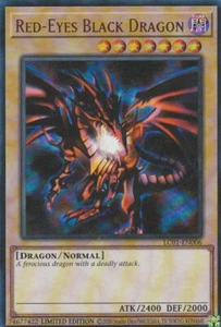 YUGIOH HOLO CARD RED-EYES BLACK DRAGON LC01-EN006 LIMITED ED. 25TH ANNIVERSARY - Picture 1 of 1