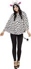 Adult Cow Hooded Poncho Costume One Size