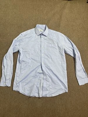 Barakett by Robert Barakett striped blue dress shirt size 16.5-36/37 men cotton - Image 1 of 4