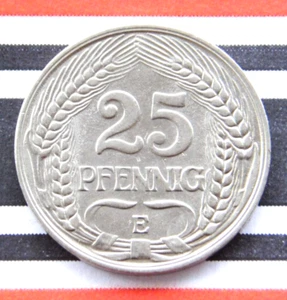 GERMAN 25 PFENNIG 1910 E Deutsches Reich EMPIRE WW1 NICE Old Coin History + RARE - Picture 1 of 5