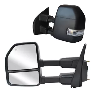 Par de espejos retrovisores de remolque para Ford F250 F350 F450 F550 Super Duty 17-20 con calefacción eléctrica - Imagen 1 de 12
