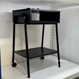Ikea SETSKOG Nightstand with wheels, Black, 17¾×13¾" BRAND NEW - Picture 1 of 2