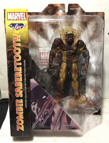 NEW! Diamond MARVEL Select Collector Edition Zombie Sabretooth 8" Action Figure Cover