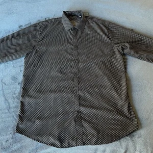 Camisa Black Label by Ruffini manga larga con botones cuello a lunares 16-16,5 34/35 - Imagen 1 de 13