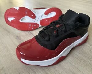 Nike Air Jordan 11 CMFT Low Gr. 38,5 Schwarz Rot Weiß Sneaker Schuhe Jumpman