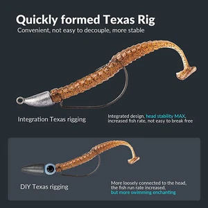 5g 10 Bullet Jig Head Weighted Hooks,10pcs Texas Rigs EWG Hooks for Bass Fishing - Picture 1 of 11
