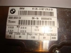 BMW 7er E65 E66 760i Steuergerät 61.35-6 927 276.9 01 61356927276901  Alpina. - Bild 1 von 4