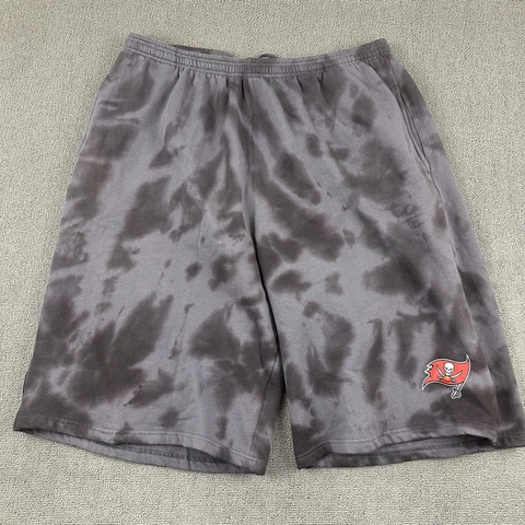 Tampa Bay Buccaneers Shorts Men 3XL Tall Gray Tie Dye Fanatics NFL New Cover