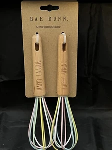Rae Dunn 2 Piece Mini Whisk Set Pastel Easter Spring NEW - Picture 1 of 6