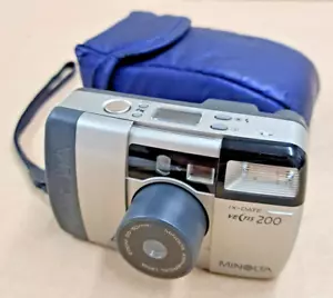 Minolta Vectis 200 IX-Date Silver Point & Shoot APS Film Camera Tested Preowned - Picture 1 of 11