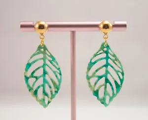 Trendy Acetate Tortoise Shell Earrings – Lightweight, Classic Statement Jewelry - Picture 1 of 5
