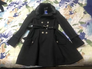 Burberry Women Wool Coat 36 XS Black - Picture 1 of 10