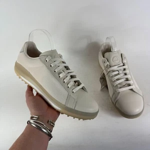 Adidas Golf Go-To Spikeless 1 Sneakers Men's 9 Beige Lace-Up Low Top Golf Shoes - Picture 1 of 10
