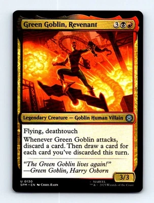 #130 2025 Marvel's Spider-Man - Green Goblin, Revenant Uncommon - Image 1 of 2