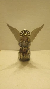 Adorno de Navidad ángel plástico plata Bradford vintage - precio original pegatina - Imagen 1 de 8