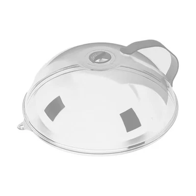 Microwave Cover Clear Plate Lid Microwave Splatter Guard Plastic Texture - Image 1 of 4