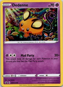 Black Star Promo Dedenne SWSH080 Promo SWSH: Sword & Shield Promo Cards - Picture 1 of 2