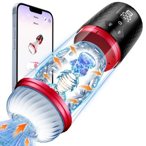 Masturbadores masculinos automáticos manos libres ventosa vibración Stroker lubricantes - Imagen 1 de 6