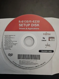 Fujitsu fi-6230 & fi-6130 Scanner Software and Drivers Disk (CD)  for Windows - Picture 1 of 2