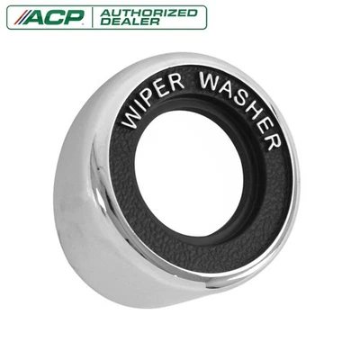 Bisel interruptor limpiaparabrisas cromado fundido a presión Ford Mustang 1969-1970 Foto 1 de 4