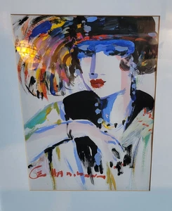 George's Girls #11 exquisit signiertes George Hamilton Acrylpapier 14"x10" BESTES - Bild 1 von 15