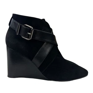 Aquatalia Tillie schwarze Damenstiefel aus Wildleder mit Keilabsatz Größe 8 - Bild 1 von 11