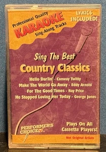 Professional Quality Sing Along Tracks Sing The Best Country Classics Cassette - Picture 1 of 3
